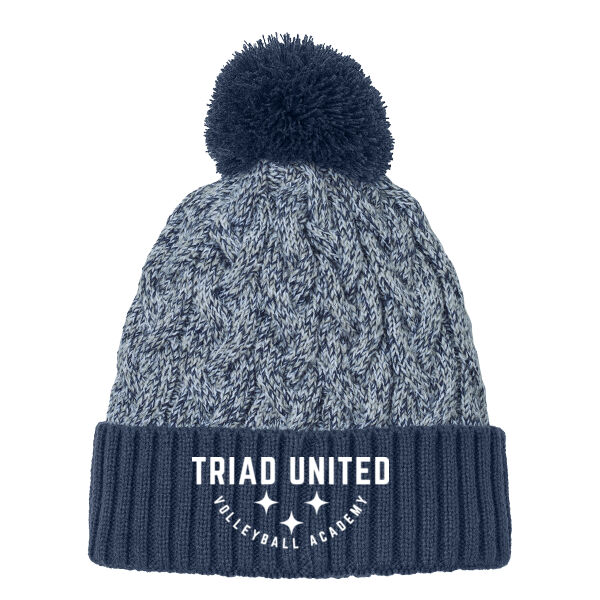 New Era® Marled Knit Pom Beanie Thumbnail